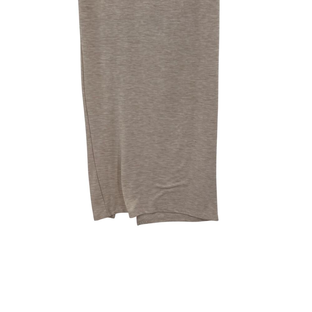 Modern Citizen Kiki Ruched Side-Slit Midi Skirt Oatmeal Cream Size Small - Picture 8 of 11
